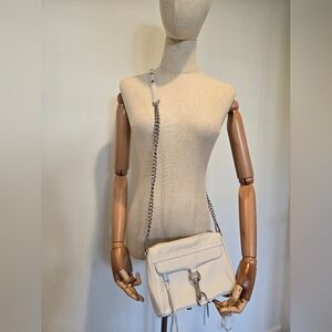 Rebecca minkoff white crossbody studded